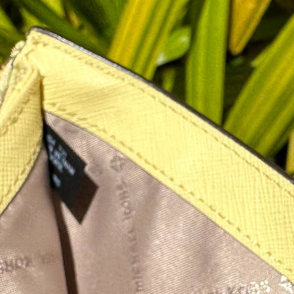 Michael Kors Jet Set Large Chain Tote Bag + Double Zip Wallet Black Yellow - Picture 15 of 16